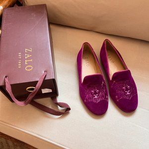 Leo Bougainvillea Velvet Loafer